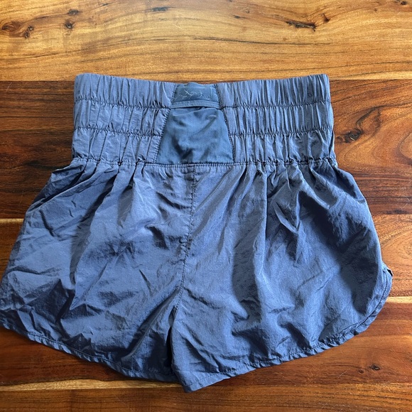 Free People Movement Womens  Blue Running Lined Windbreaker High Rise Shorts - Picture 5 of 8